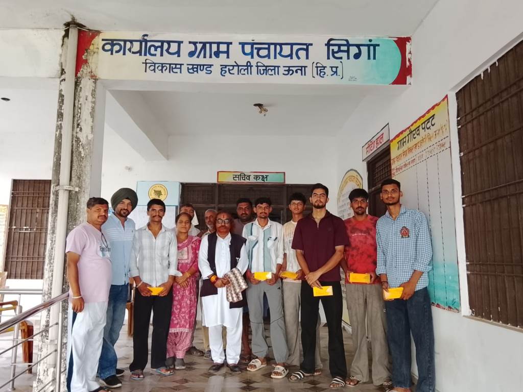 ज्ञानी बाबा सिंगा वालों ने अग्निवीर में चयनित छह युवाओं को 1100 रुपये प्रोत्साहन राशि देकर किया सम्मानित